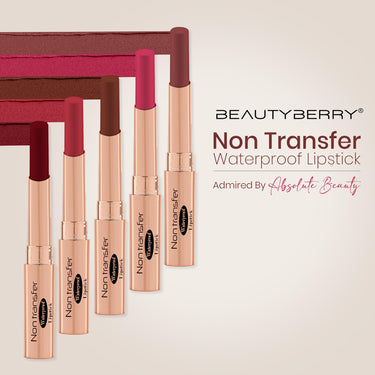 Beauty Berry Absolute Lips Matte Lipstick - 2.4g | Single Swipe Application, Smooth & Lightweight | Long Lasting, Transfer Proof & Waterproof for Women (Magenta)